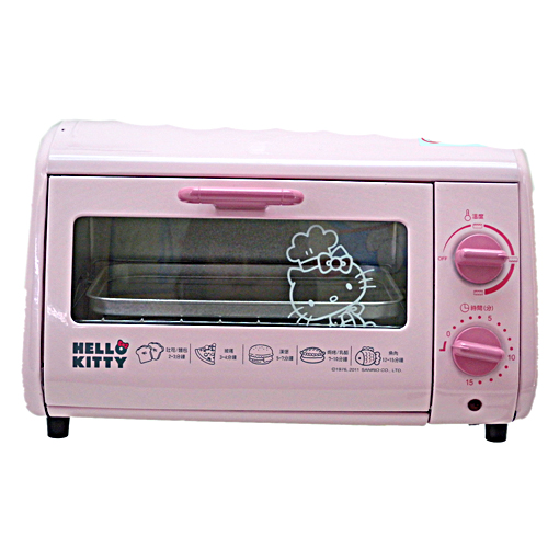 廚房衛浴_Hello Kitty-電烤箱-廚師粉