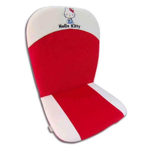 汽車百貨_Hello Kitty-L型坐椅墊-兜風紅