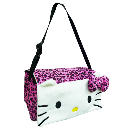 汽車百貨_Hello Kitty-KT豹紋紫-多功能面紙盒掛袋