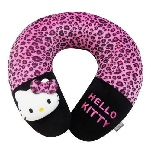汽車百貨_Hello Kitty-KT豹紋紫-頸枕