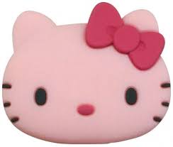 凱蒂貓Hello Kitty_其他_Hello Kitty-USBAC充電器大臉矽膠粉