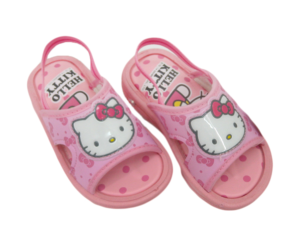 凱蒂貓Hello Kitty_可愛童鞋_Hello Kitty-   童拖鞋814676-粉13
