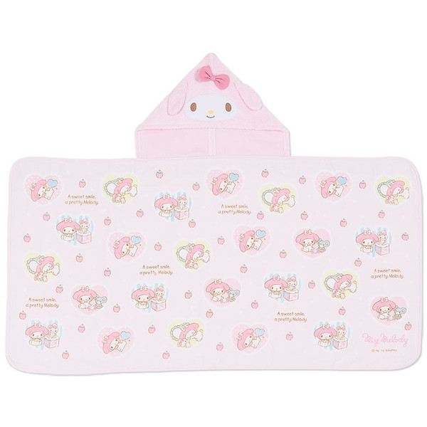 嬰兒用品_Hello Kitty- 嬰幼兒毛毯被附帽-草莓