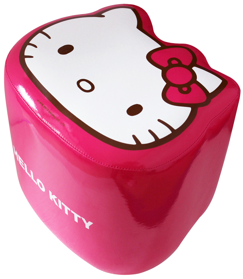 兒童傢俱_Hello Kitty-大頭皮椅-桃紅
