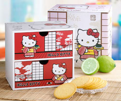 糕點零食_Hello Kitty-檸檬薄燒餅乾-雙抽禮盒