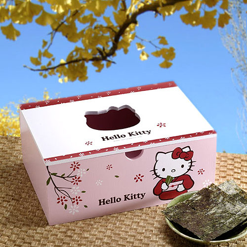 糕點零食_Hello Kitty-珍藏版茶花海苔-木盒