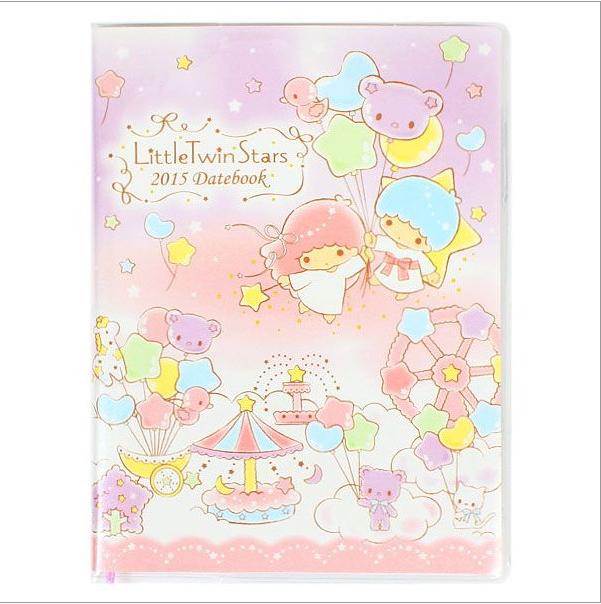 凱蒂貓Hello Kitty-雙子星KIKI&LALA_紙製品_KIKI&LALA-2015TS年曆A6-氣球樂園