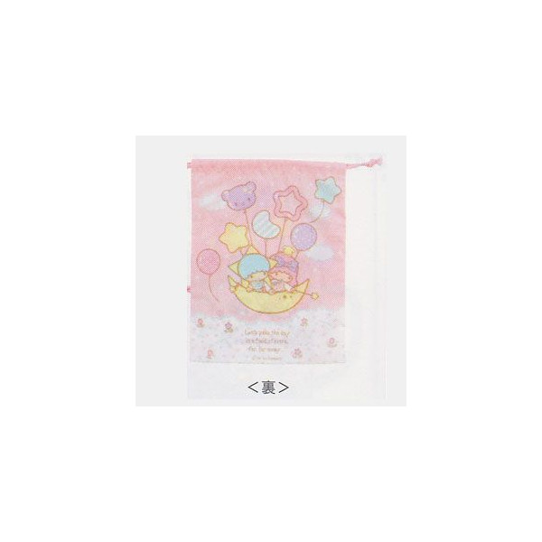 凱蒂貓Hello Kitty-雙子星KIKI&LALA_流行生活精品_KIKI&LALA-束口袋L-TS氣球星月