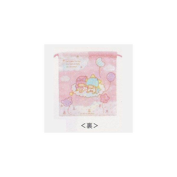 凱蒂貓Hello Kitty-雙子星KIKI&LALA_流行生活精品_KIKI&LALA-束口袋M-TS氣球星月