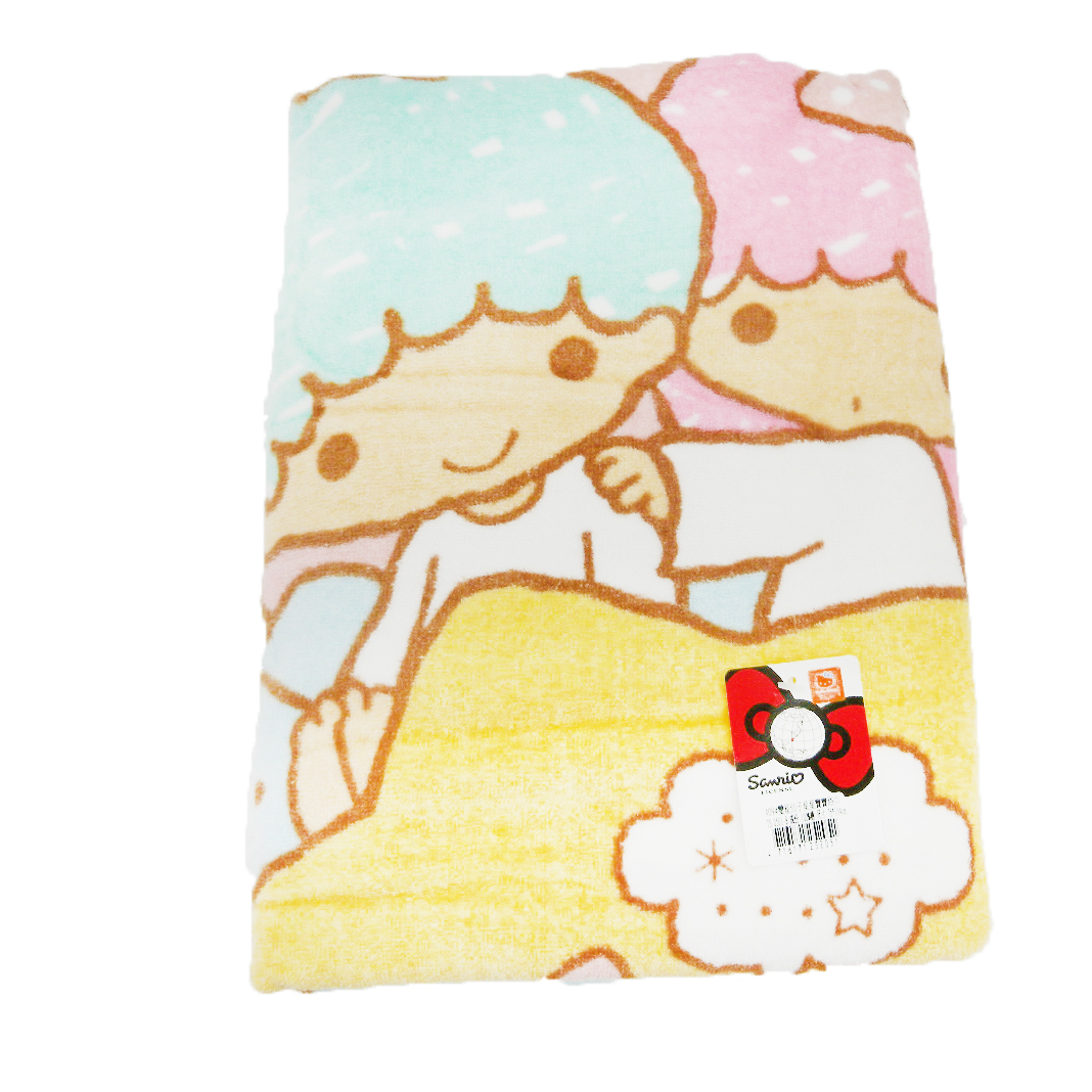 凱蒂貓Hello Kitty-雙子星KIKI&LALA_衛浴用品_KIKI&LALA-特大印花浴巾-星星寶寶