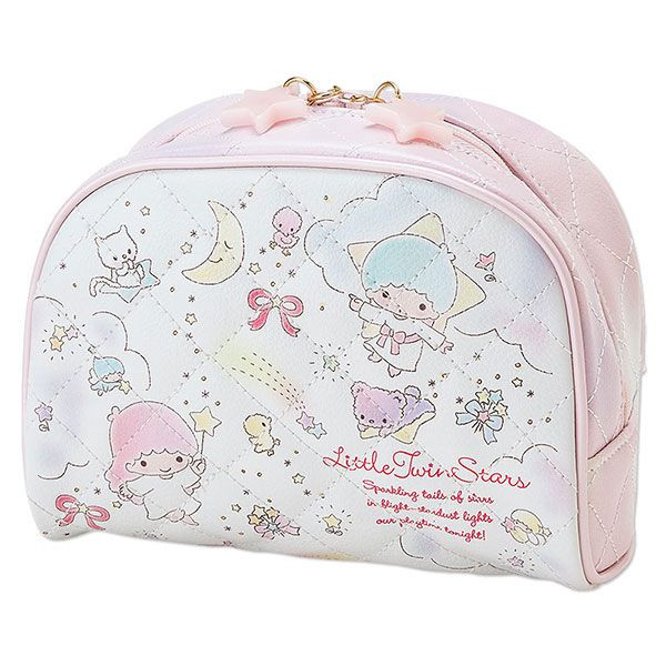 凱蒂貓Hello Kitty-雙子星KIKI&LALA_化妝包箱_KIKI&LALA-菱格化妝包-星空雲染彩