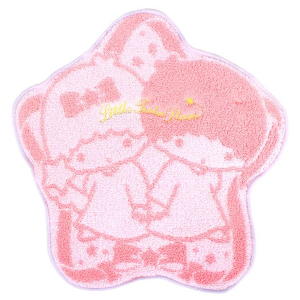 凱蒂貓Hello Kitty-雙子星KIKI&LALA_流行生活精品_KIKI&LALA-造型方巾-TS粉星星