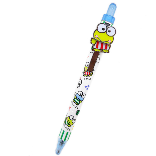 筆用品_大眼蛙-搖擺身體自動鉛筆-白底多姿態