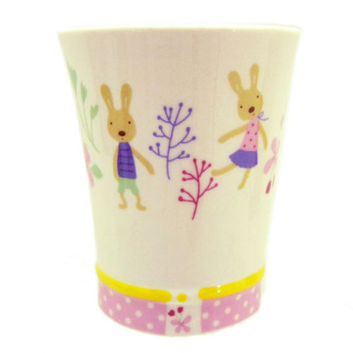 茶具杯子_法國兔-茶兔陶瓷茶杯-花草粉