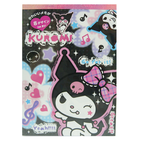 凱蒂貓Hello Kitty-酷洛米Kuromi_紙製品_美樂蒂MELODY-便條本大-KU搖滾