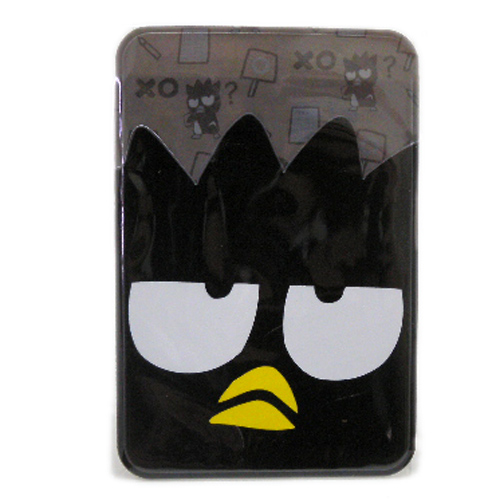 凱蒂貓Hello Kitty-酷企鵝Bad Badtz-maru_零錢證件_酷企鵝-亮彩卡片套-大臉問號黑